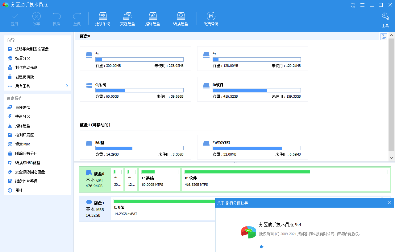 分区助手技术员v10.11.0特别版-明楼资源站