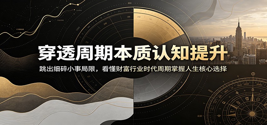 穿透周期本质认知提升：跳出细碎小事局限，看懂财富行业时代周期掌握人生核心选择-明楼资源站