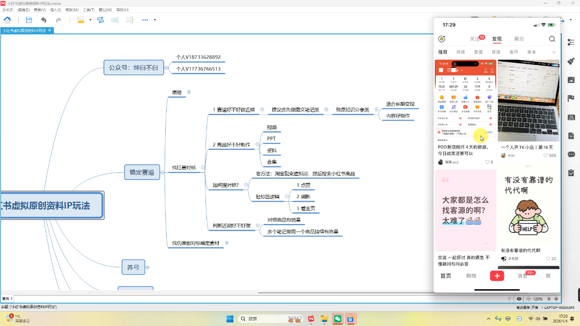 绅白不白·小红书虚拟店铺，IP打法+原创商品(更新2026)-明楼资源站