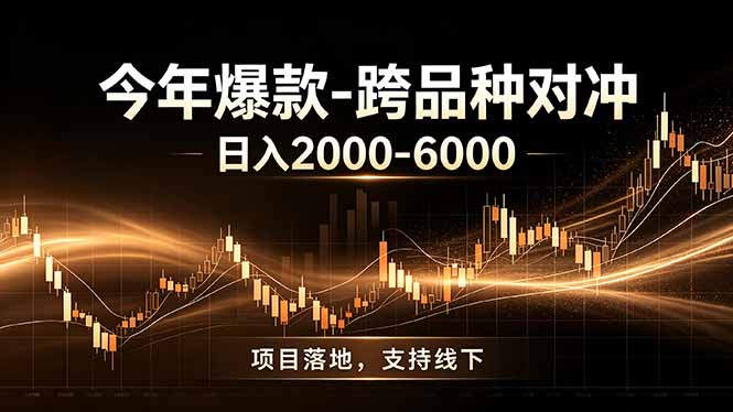 全新跨品种对冲模式上线！日稳定盈利 2000-6000，合规长久可批量放大-明楼资源站