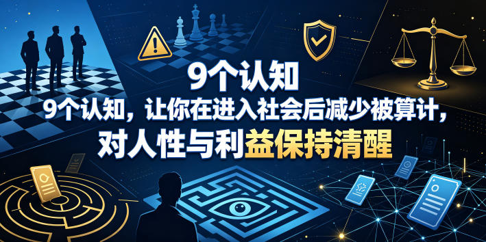付费文章：9个认知，让你在进入社会后减少被算计，对人性与利益保持清醒-明楼资源站