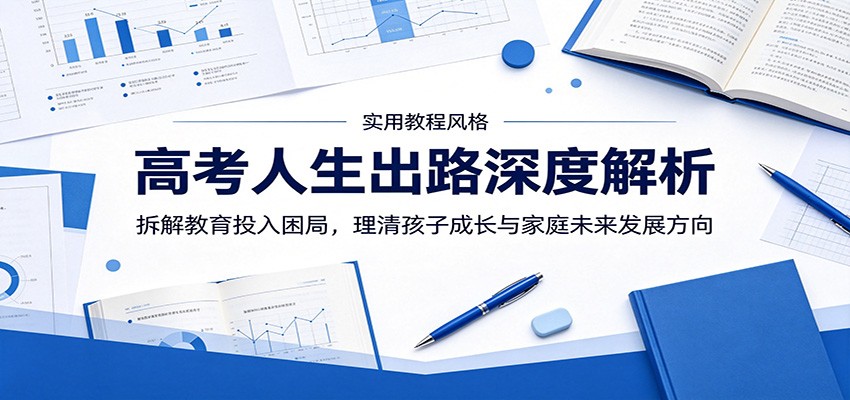 高考人生出路深度解析：拆解教育投入困局，理清孩子成长与家庭未来发展方向-明楼资源站