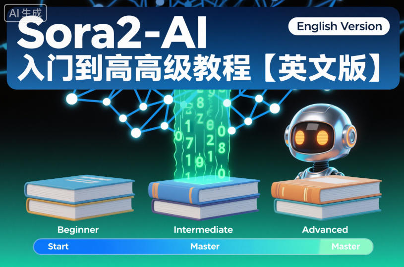 Sora2-AI入门到高级教程【英文版】-明楼资源站