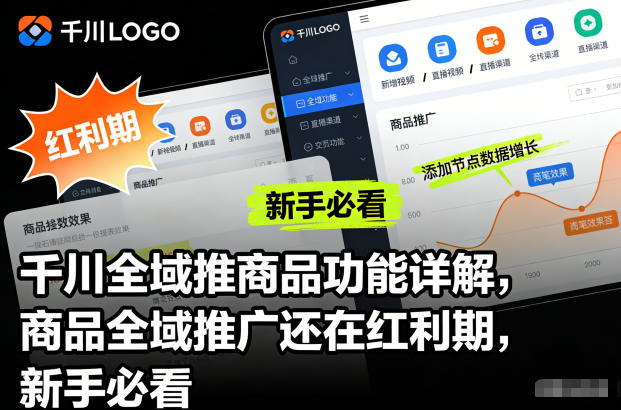 千川全域推商品功能详解，商品全域推广还在红利期，新手必看-明楼资源站