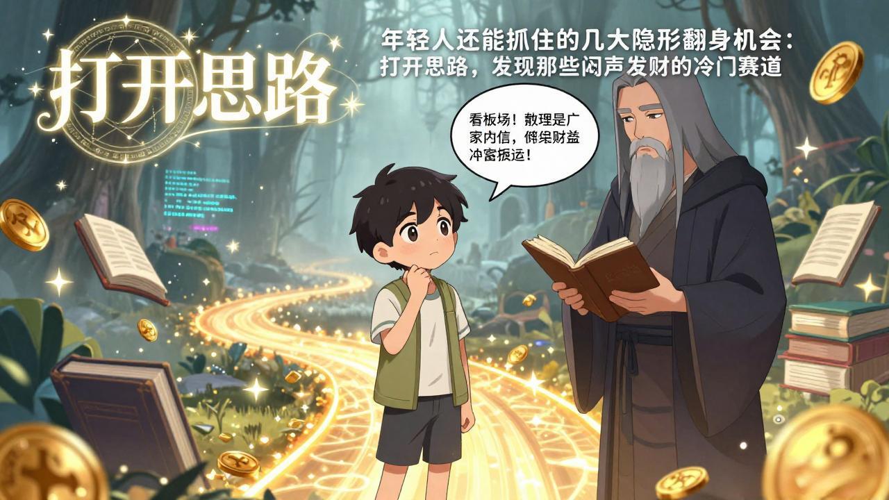 付费文1+2：年轻人还能抓住的几大隐形翻身机会：打开思路，发现那些闷声发财的冷门赛道-明楼资源站