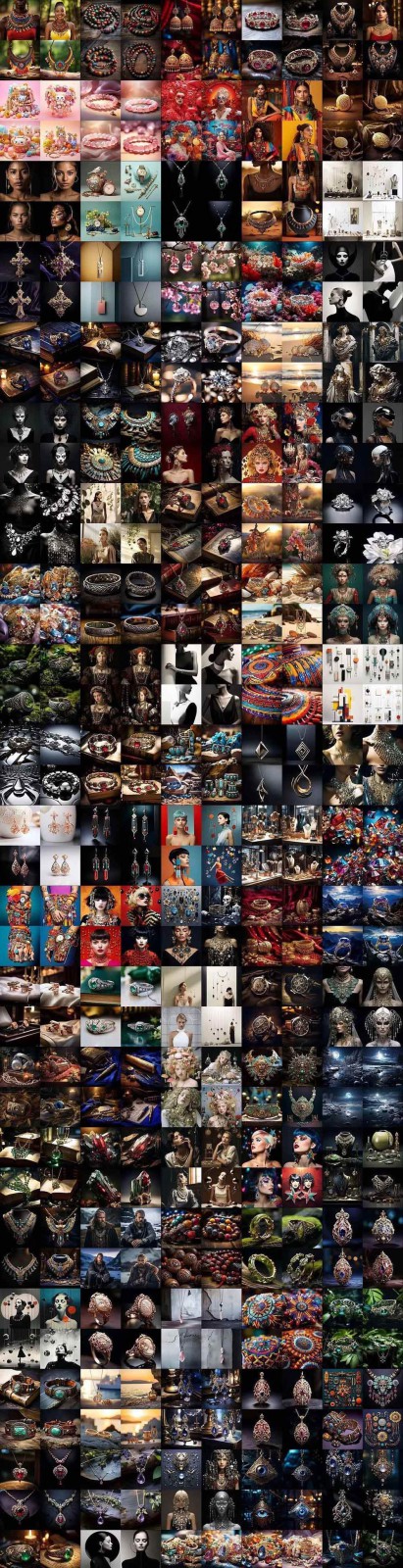 463个Midjourney珠宝摄影提示词：覆盖全品类珠宝，AI设计秒出专业效果-明楼资源站