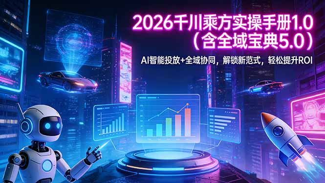 2026 千川乘方实操手册 1.0(含全域宝典 5.0-明楼资源站