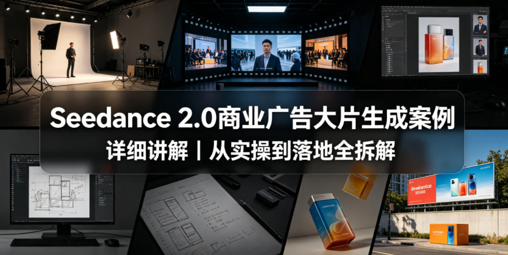 Seedance 2.0商业广告大片生成案例详细讲解｜从实操到落地全拆解-明楼资源站