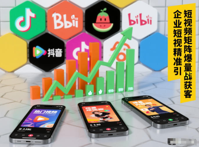 企业短视频精准引流矩阵获客，短视频矩阵爆量战法-明楼资源站