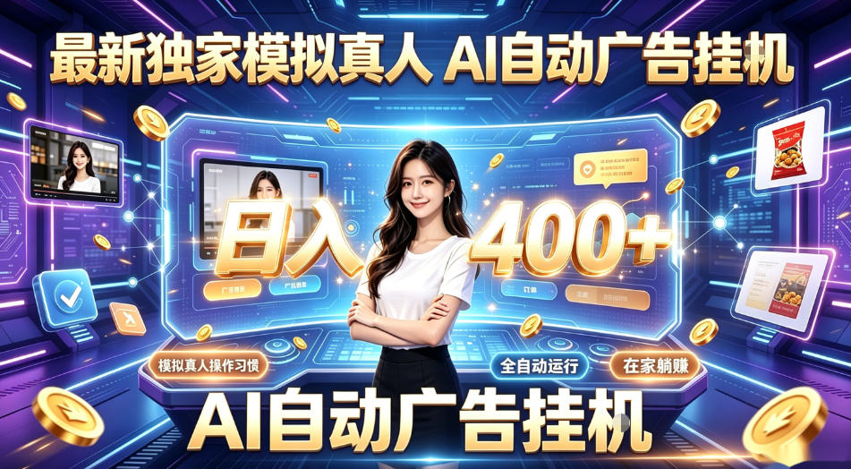 最新独家模拟真人，AI自动挂号挂G，日入400+，全程全自动运行，无需人工【揭秘】-明楼资源站