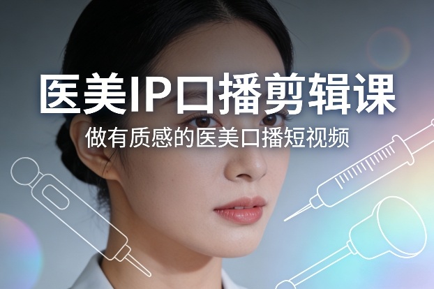 医美IP口播剪辑课，做有质感的医美口播短视频-明楼资源站