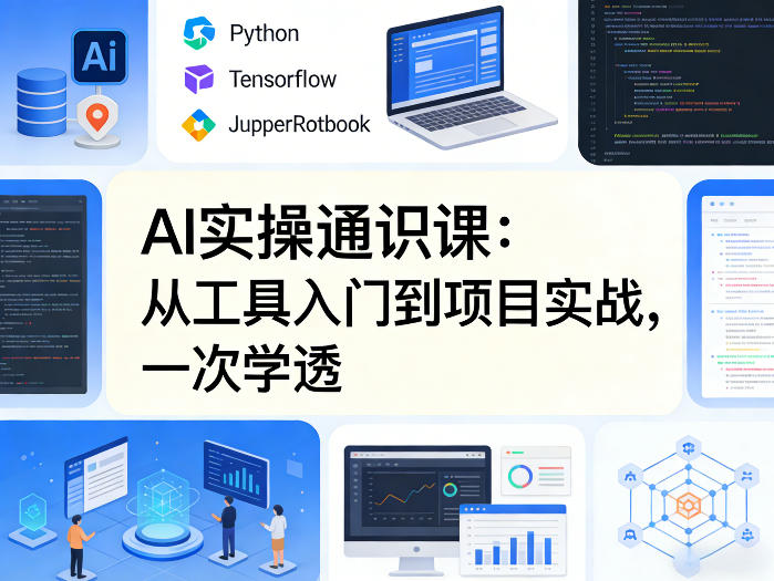 AI实操通识课，从工具入门到项目实战，一次学透-明楼资源站