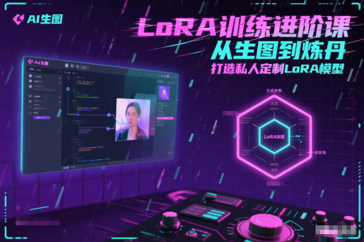 LoRA训练进阶课，从生图到炼丹，打造私人定制LoRA模型-明楼资源站