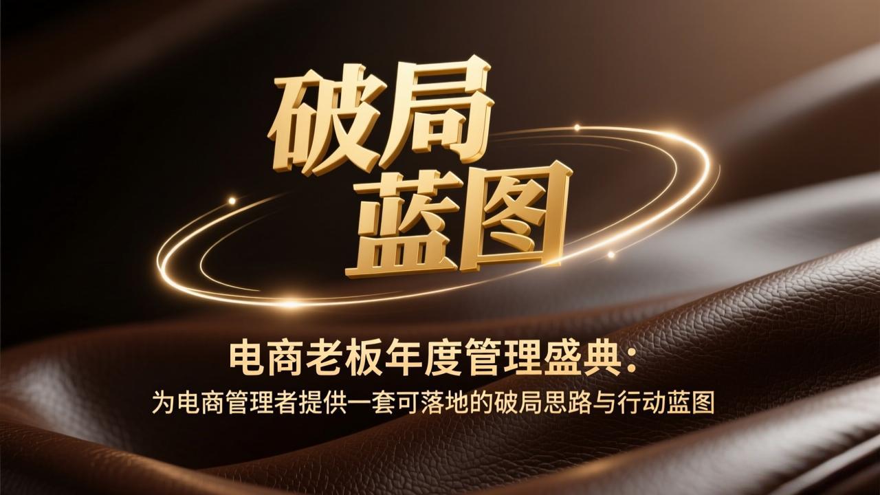 电商老板年度管理盛典：为电商管理者提供一套可落地的破局思路与行动蓝图-明楼资源站