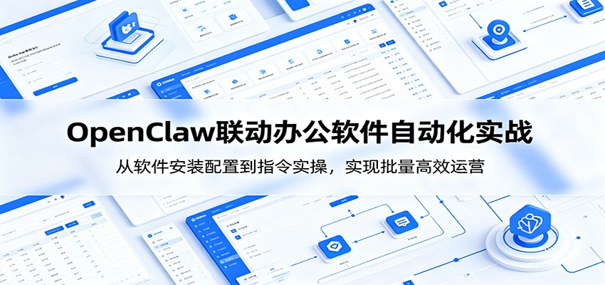 OpenClaw自动化实操课：从软件安装配置到指令实操，实现批量高效运营-明楼资源站