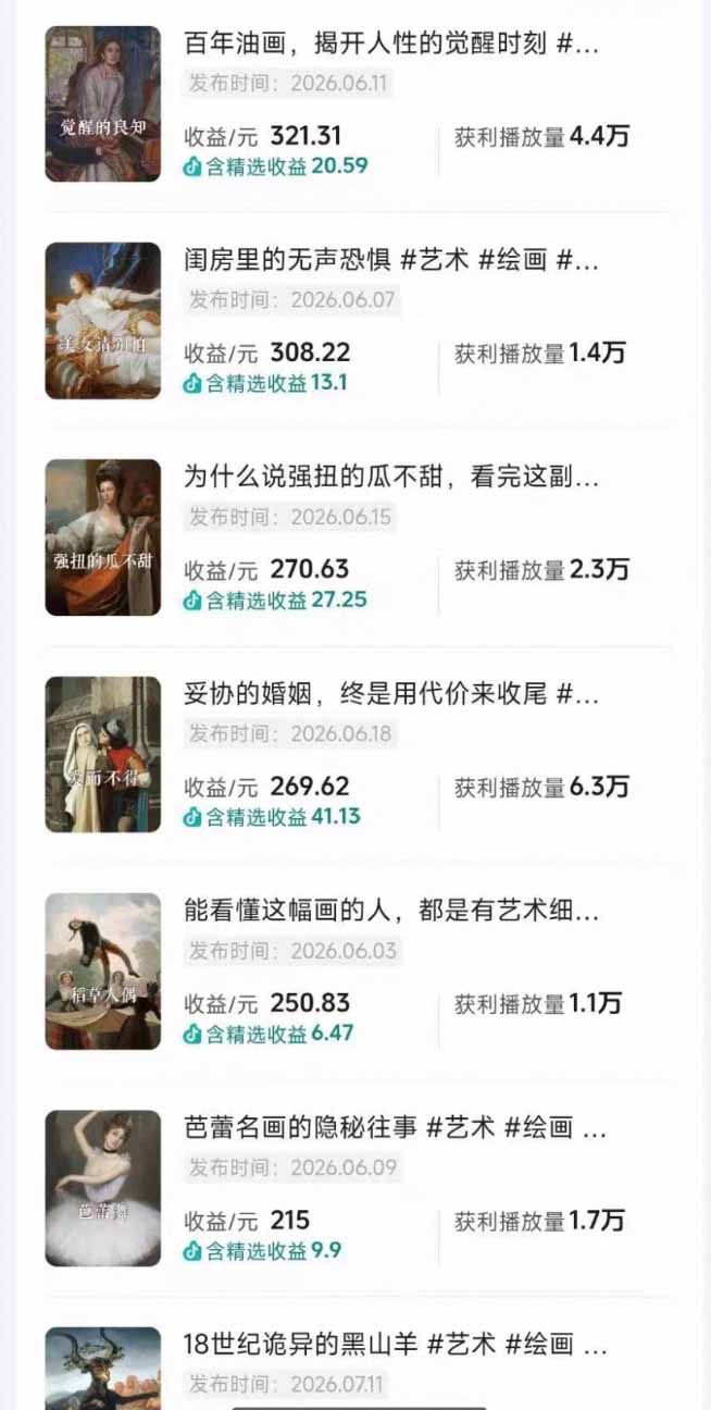 油画解说教学-398众筹来的技术：选题×对标×素材×文案×配音×剪辑×2天开精选×7天通9项权益-明楼资源站
