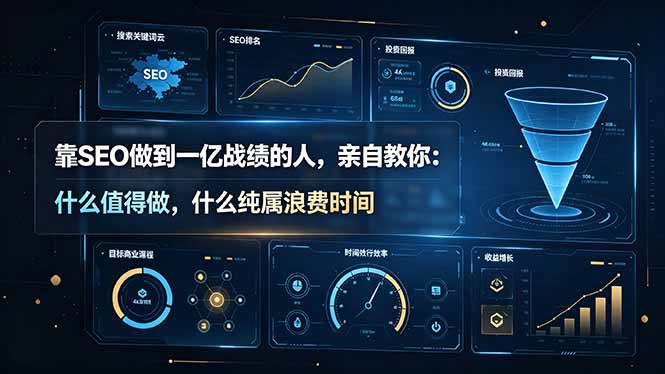 靠SEO做到一亿战绩的人，亲自教你：什么值得做，什么纯属浪费时间【原创双语字幕】-明楼资源站