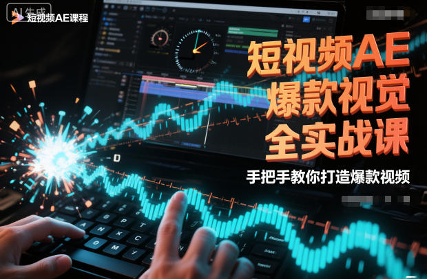 短视频AE爆款视觉全实战课，手把手教你打造爆款视频-明楼资源站