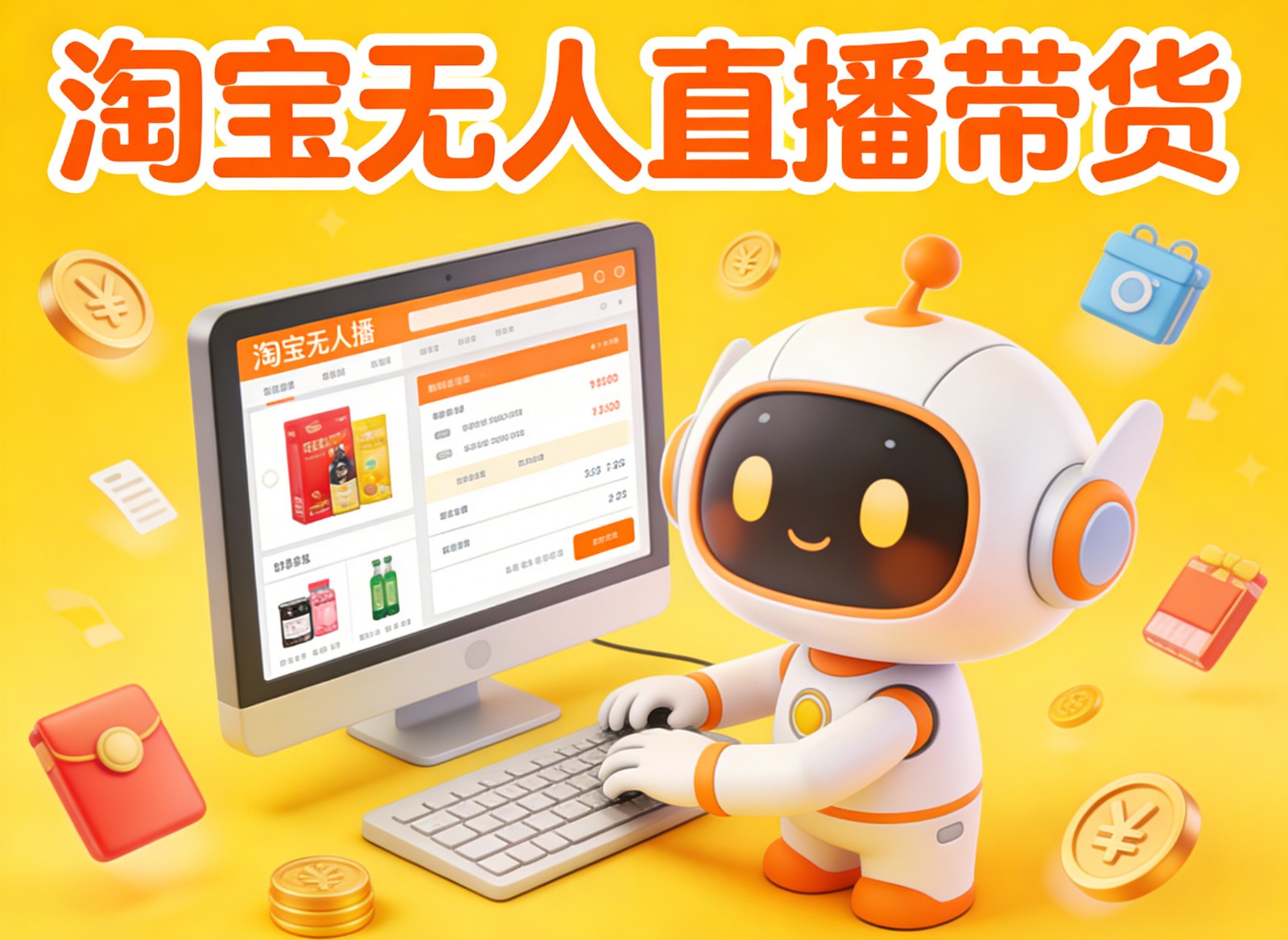 淘宝无人直播带货,24小时自动卖货,月佣金1W+,不违规不封号,不用露脸-明楼资源站