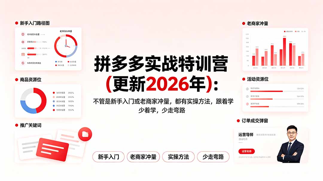 拼多多实战特训营(更新2026年-明楼资源站