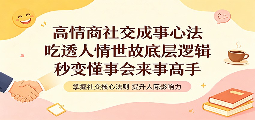 高情商社交成事心法：吃透人情世故底层逻辑，秒变懂事会来事高手-明楼资源站