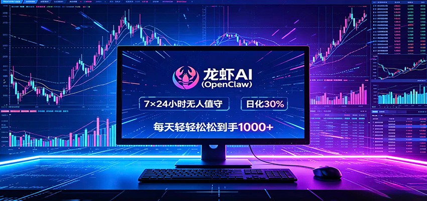 龙虾AI(OpenClaw)全自动挂机，智能操控电脑高效执行任务，每天轻松到手四位数-明楼资源站