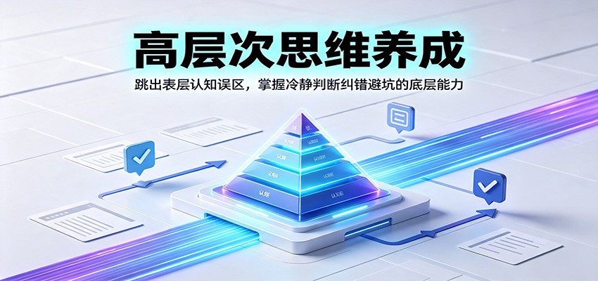 高层次思维养成：跳出表层认知误区，掌握冷静判断纠错避坑的底层能力-明楼资源站
