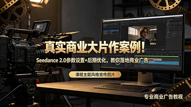 真实商业大片作案例！Seedance 2.0参数设置+后期优化，教你落地商业广告-明楼资源站