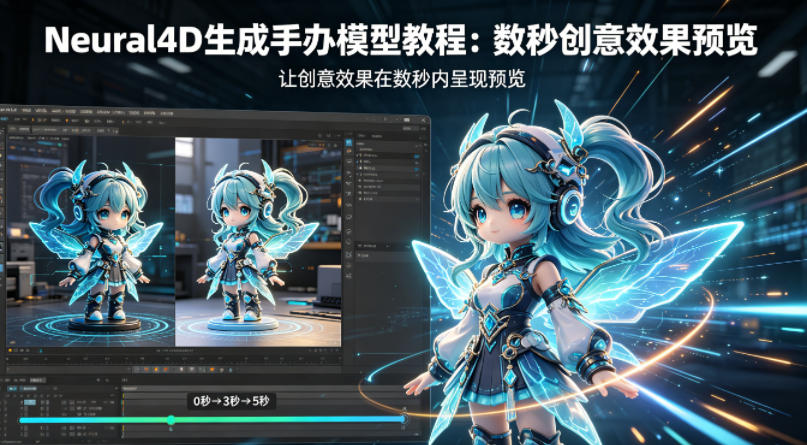 Neural4D生成手办模型教程，让创意效果在数秒内呈现预览-明楼资源站