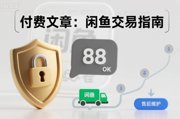 付费文章：闲鱼交易指南，怎么才能降低被坑被马扁的概率-明楼资源站