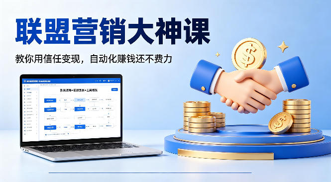 联盟营销大神课，教你用信任变现，自动化賺钱还不费力【原创双语字幕】-明楼资源站