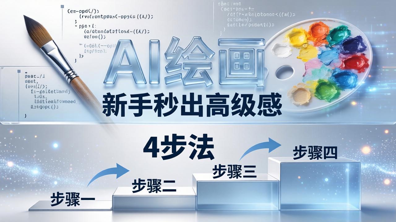 AI绘画入门别再硬磕了！即梦4步法：万能提示词公式+BRTR框架，新手秒出高级感-明楼资源站