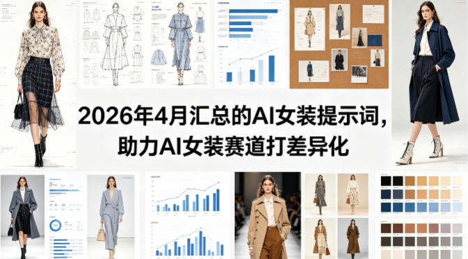 2026年4月汇总的AI女装提示词，助力AI女装赛道打差异化-明楼资源站