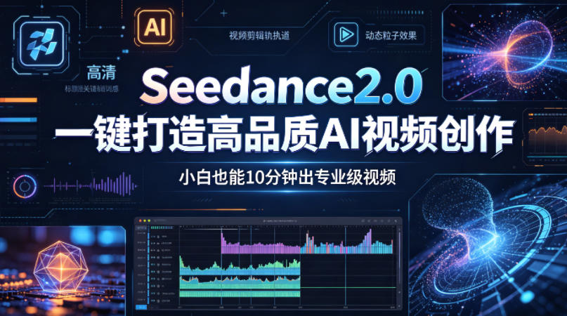 Seedance2.0一键打造高品质AI视频创作，小白也能10分钟出专业级视频-明楼资源站