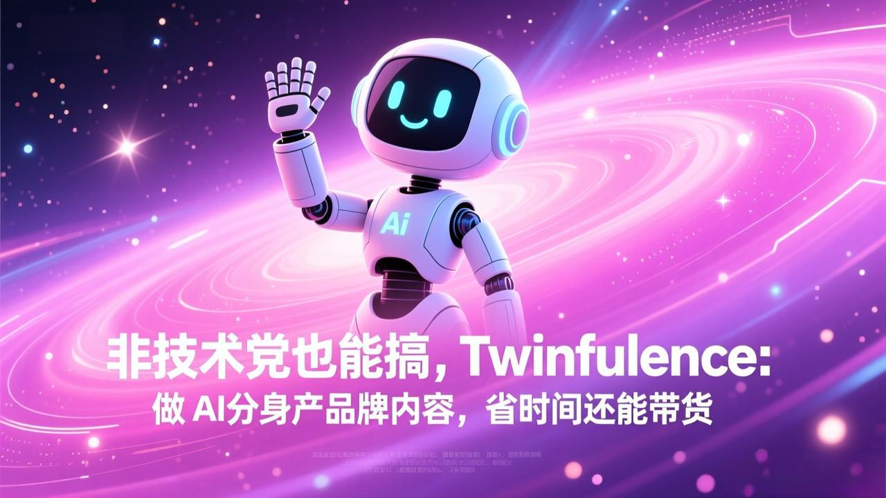 非技术党也能搞!Twinfluence:做 AI 分身产品牌内容,省时间还能带货-明楼资源站