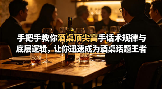 付费文章：手把手教你酒桌顶尖高手话术规律与底层逻辑，让你迅速成为酒桌话题王者(二十年全网独家经验分享)-明楼资源站