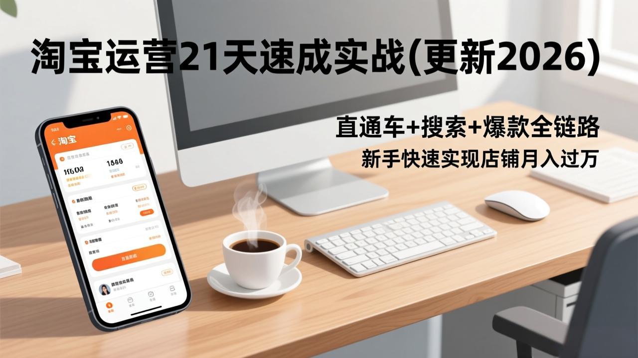 淘宝运营21天速成实战(更新2026-明楼资源站