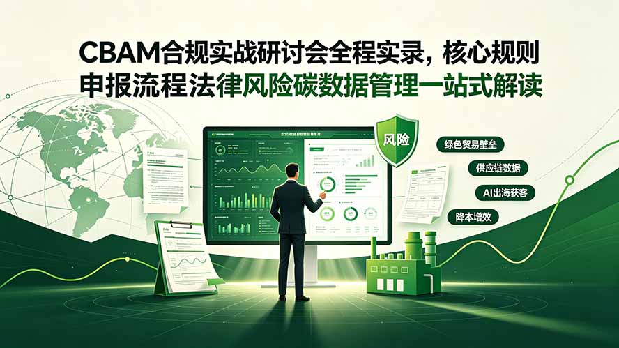 CBAM合规实战研讨会全程实录，核心规则申报流程法律风险碳数据管理一站式解读-明楼资源站