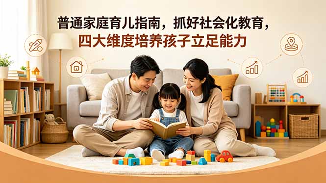 付费文章：普通家庭育儿指南，抓好社会化教育，四大维度培养孩子立足能力-明楼资源站