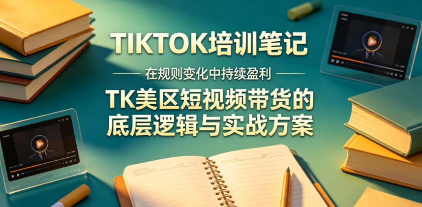 视界跨境TIKTOK4月17培训笔记，在规则变化中持续盈利，TK美区短视频带货的底层逻辑与实战方案【文档】-明楼资源站