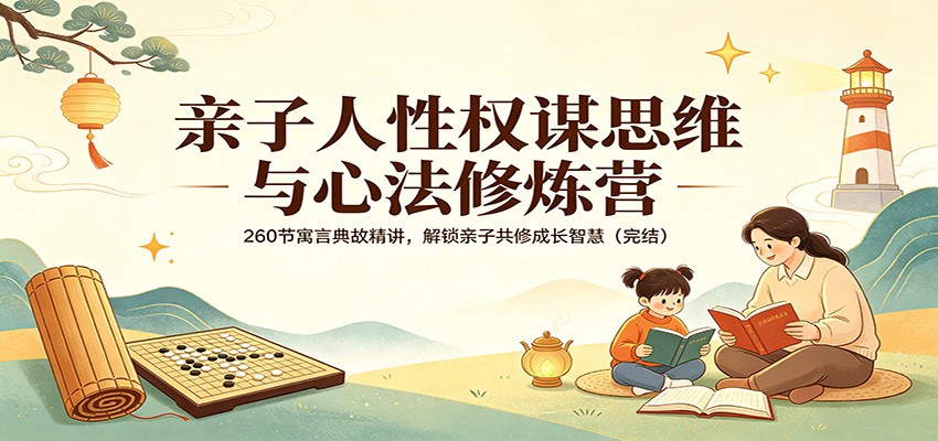 亲子人性权谋思维与心法修炼营：260节寓言典故精讲，解锁亲子共修成长智慧(完结)-明楼资源站