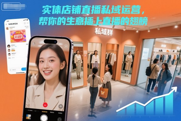 实体店铺直播私域运营，帮你的生意插上直播的翅膀-明楼资源站