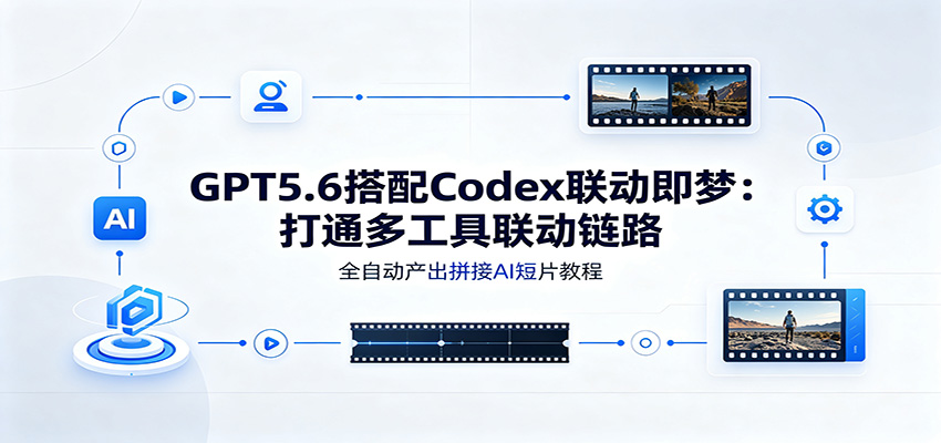 GPT5.6搭配Codex联动即梦：打通多工具联动链路，全自动产出拼接AI短片教程-明楼资源站