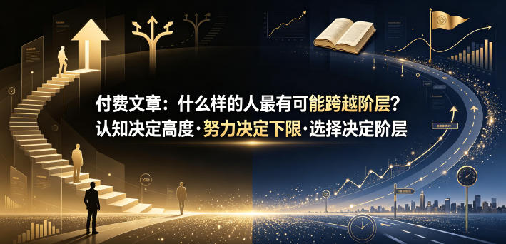 付费文章：什么样的人最有可能跨越阶层？认知决定高度·努力决定下限·选择决定阶层-明楼资源站