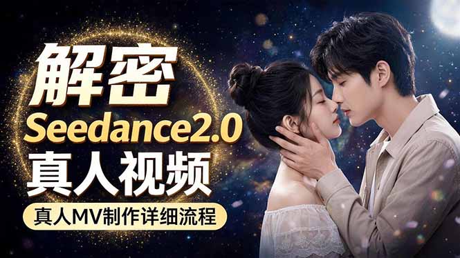 Seedance 2.0电影级真人 MV全流程拆解：提示词、运镜、粒子特效，手把手实操-明楼资源站