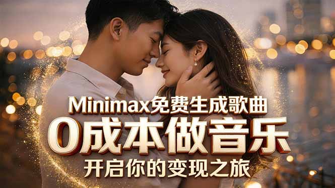 Minimax免费生成歌曲实测！0成本做音乐，说唱流行Lofi一键生成-明楼资源站
