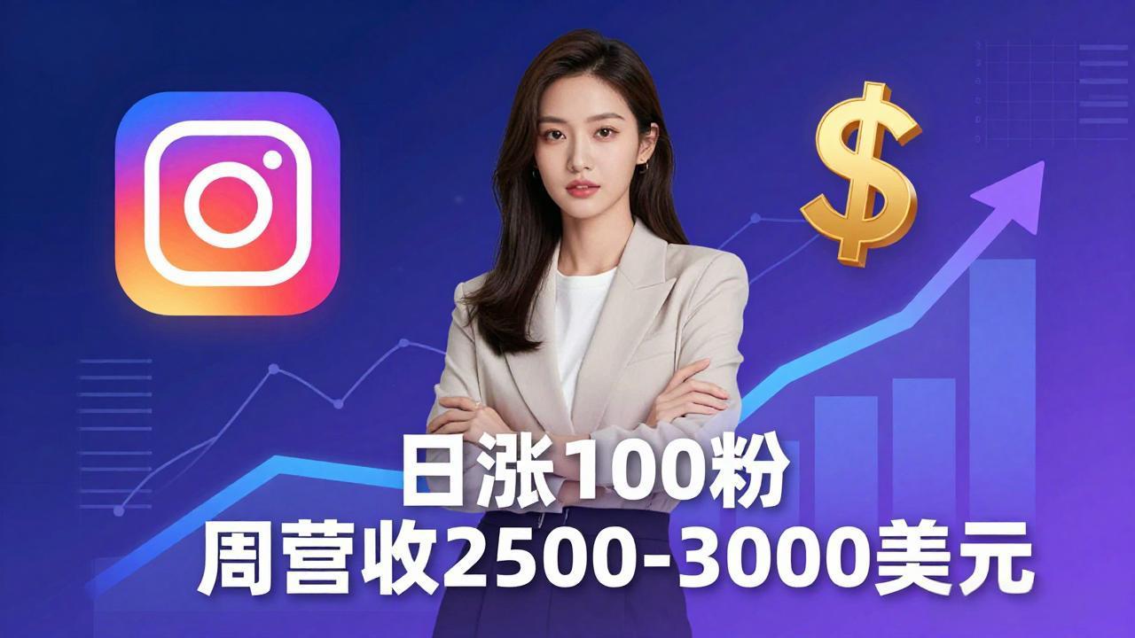 想做数字产品？Sheri亲授：日涨100粉、每周2500至3000美元的营收，Instagram躺着赚-明楼资源站