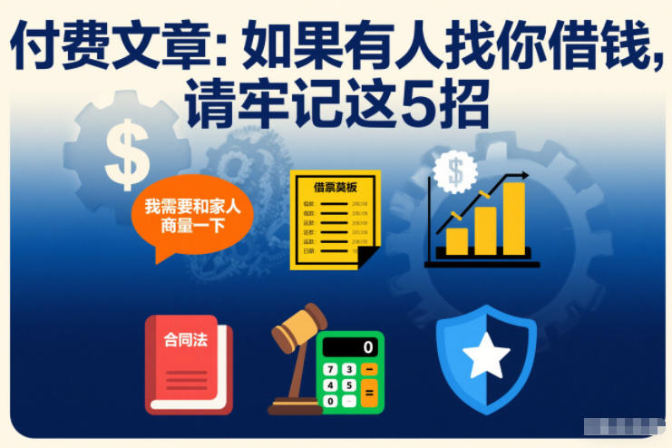 付费文章：如果有人找你借钱，请牢记这5招-明楼资源站