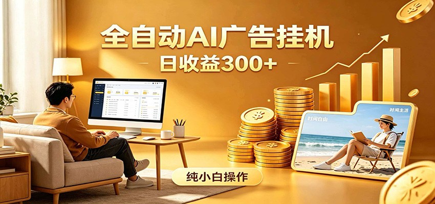AI风口项目，全程解放双手，后台自动运行赚取收益，每天稳定收益300+-明楼资源站
