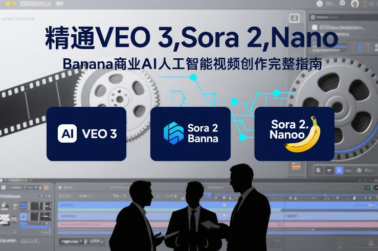精通VEO 3，Sora 2，Nano Banana商业AI人工智能视频创作完整指南-明楼资源站